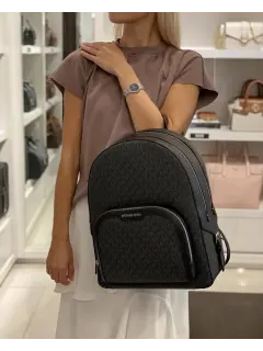 Rucsac Jaycee Michael Kors Logo Black Size Large